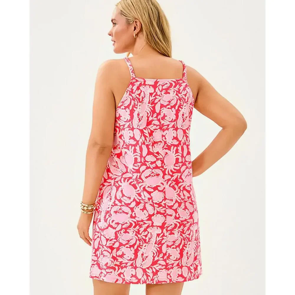 NWOT LILLY PULTIZER Cotton Dress in the "Cane Coral Crab Collab - Picture 2 of 5